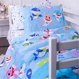 Комплект постільної білизни MirSon Kids Time 17-0521 Sharks blue дитячий - мініатюра 2