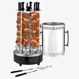 Електрошашличниця Domotec Bbq шашличниця Domotec MS-7781 1000W - мініатюра 3
