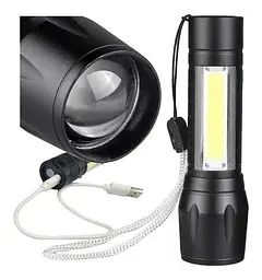Ліхтар ручний POLICE 511-T6-450 lum USB вбудований акумулятор 300 метрів zoom (2766) - мініатюра 5
