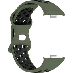 Ремінець DK CDK Silicone Sport Band Nike для Xiaomi Redmi Watch 4 (017600) (green / black) - мініатюра 2