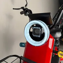 Електровелосипед EVOBIKE Nova S 500W 48V 12Ah з 2 сидіннями, корзиною та поворотниками, простий і надійний, для міста і села, червоного кольору - мініатюра 4