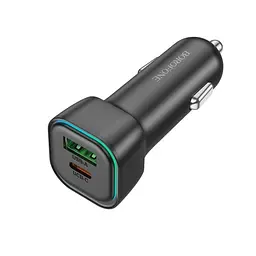 Автомобільне зарядне пристрій BOROFONE BZ28A Trophie PD30W+QC3.0 чорний 6941991110818 - мініатюра 2