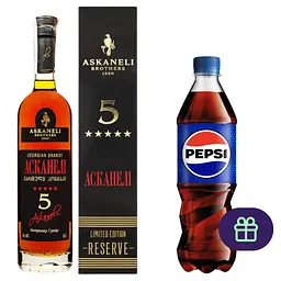 Бренді Askaneli Reserve Limited Edition 5 річний 40% 0.5 л у коробці 