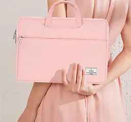 Сумка для ноутбука WiWU Vivi Laptop Handbag 14` Pink (6936686411110) [101625] - мініатюра 2