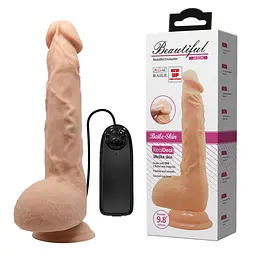 Вібратор Baile Реалістичний Beautiful Encounter Jason Vibrator Flesh, 25 см - мініатюра 9