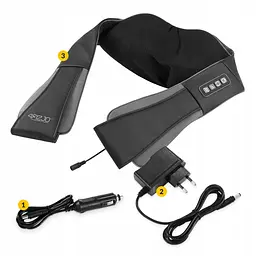 Накидка-масажер 4FIZJO Shiatsu Pro+ для шиї та спини 4FJ0564 Black/Grey (P-5907739319067) - мініатюра 9