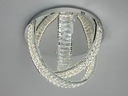 Розкішна стельова кришталева LED-люстра сферичної форми для зали Diasha 578/500CH, 100W, 5500 lm - мініатюра 5