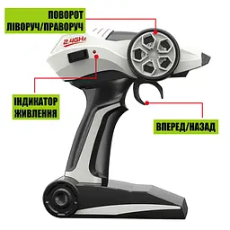 Автомобіль OFF-ROAD CRAWLER з р/к - WHERE THE TRAIL ENDS (червоний, акум. 7.2V, метал. корпус, 1:14) Sulong Toys SL-121RHMR - мініатюра 7