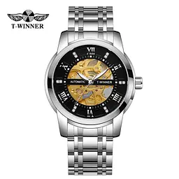 Наручные часы мужские 8241 Silver-Black Forsining acs0031361