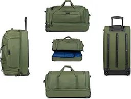 Сумка дорожня на колесах TravelZ Wheelbag Doubleloader green 96L (603099) - мініатюра 5
