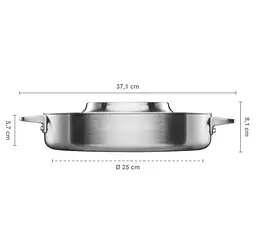 Сотейник з кришкою Norden Steel 28 см - мініатюра 2