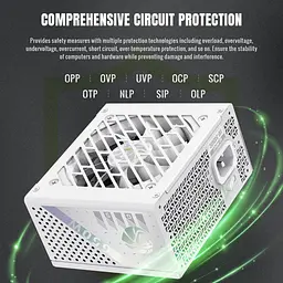 Блок живлення GameMax GS 650G 650W SFX 80+ Gold White (GS 650G WH V25) - мініатюра 10