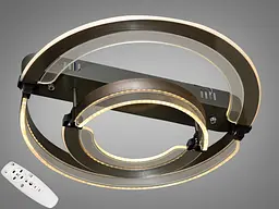 Стельова LED-люстра з пультом, диммером та підсвічуванням Diasha 5219/500+300