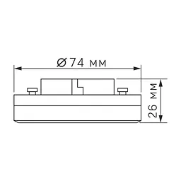 Лампочка Videx LED GX53 8W 3000K 220V (VL-GX53-08533) - мініатюра 5