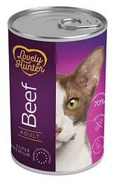 Вологий корм для дорослих кішок з яловичиною Lovely Hunter Adult with beef, 400 г
