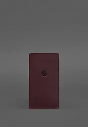 Шкіряний чохол для iPhone 12 Бордовий Crazy Horse