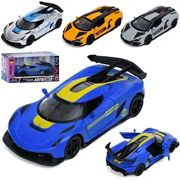 Машина AS-3165 АвтоСвіт, 1:32-38, метал, інерція, 12,5см, відчиняються двері, гумові колеса