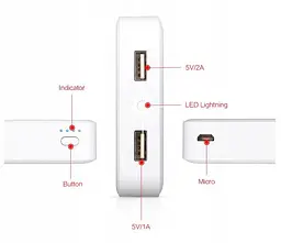 Дитячий павербанк Yoobao 10400 mAh «Кіт» - мініатюра 3