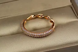 Кільце Xuping Jewelry дві половинки р 18 золотисте