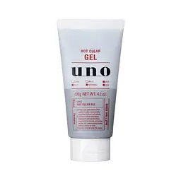 Гель Uno FineToday Hot Clear Gel для глибокого очищення з термоефектом для чоловічої шкіри 120 г