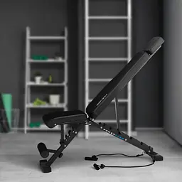 Складана регульована лавка для тренувань Gymtek XL500 з еспандерами - мініатюра 13
