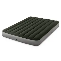Напівприспальний надувний матрац Intex 64108 137 x 191 x 25 см Prestige Downy Airbed Зелений (int_64108)