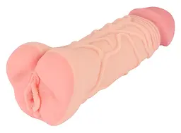 Насадка+мастурбатор Nature Skin 2in1 Extension+Masturbator (+8 см) - мініатюра 2