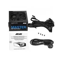 Блок живлення 2E 850 Вт Master Power, Black, ATX, 80 Plus, Active PFC, 120 мм, 3xMolex / 5xSATA / 4xPCI-E 6+2-pin / 1xMB 20+4-pin / 1xCPU 4+4-pin, захист OVP/SCP/OPP/OCP (2E-MP850-120APFC) - мініатюра 2