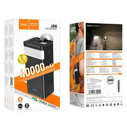 Зовнішній акумулятор Hoco J86 Powermaster fully compatible 40000mAh 22.5W чорний - мініатюра 5