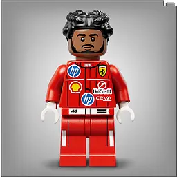 Конструктор LEGO Шолом Льюїса Гамільтона з команди Scuderia Ferrari HP (43022) - мініатюра 12
