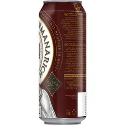 Пиво Germanarich Dunkel пастеризоване темне 5% 0.5 л з/б - мініатюра 2