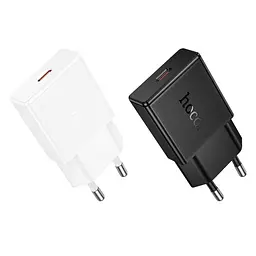 Мережевий зарядний пристрій Hoco N72 Speed single-port PD20W ultra-thin charger(EU білий