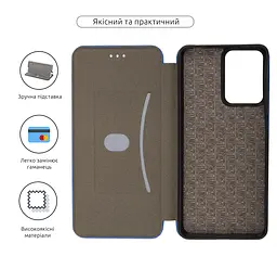 Чехол-книжка для Motorola G24 Power, G-Case, синий, кожаный чехол-книга из экокожи (PU) и TPU, с магнитом, с подставкой и вместительным кардхолдером, противоударный, защита всего корпуса, ArmorStandart (ARM73894) - мініатюра 3