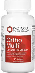 Мультивітаміни для жінок Protocol for Life Balance Ortho Multi for Women 90 гел капс