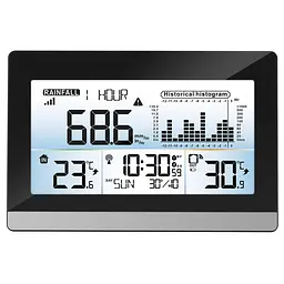Метеостанція Technoline WS9016 Black (WS9016), Чорний - мініатюра 2