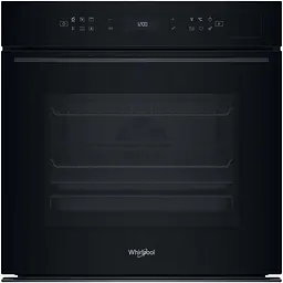 Whirlpool Духовий шафа електричний, 73л, A+, дисплей, конвекція, піроліз, телескопічні напрямні, чорний