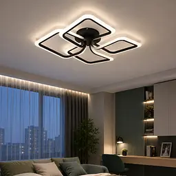 Світлодіодна стельова люстра Artlight WG5146-4BK, 69 Вт, чорна