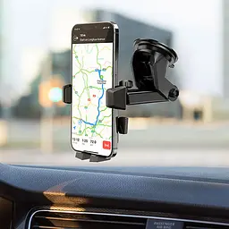 Автотримач Hoco CA83 David one-button (center console) Black - мініатюра 7
