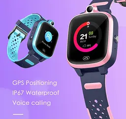 Дитячий смарт годинник-телефон Lemfo B27 з 4G SIM-картою, Wi-Fi, геолокацією GPS та кнопкою SOS Рожевий - мініатюра 4