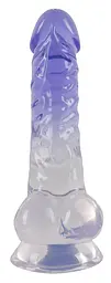Фалоімітатор Crystal Clear 19.5 см синій - мініатюра 3