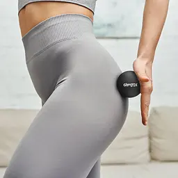 Масажний м'яч Gymtek 63 мм силіконовий чорний - мініатюра 8