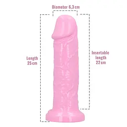 Фалоімітатор з ароматом жуйки Toyz4lovers Delicious Dildo Bubble Gum, 25 см - мініатюра 4