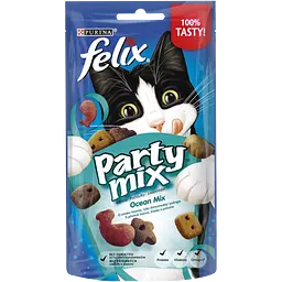 Лакомство для кошек Purina Felix Party Океанический микс, 60 г