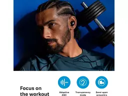 Навушники TWS Sennheiser Momentum Sport Metallic Graphite (700305) - мініатюра 8