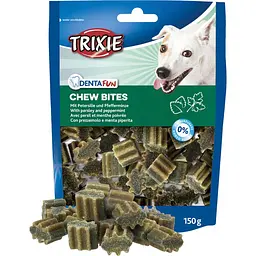 Ласощі для собак Trixie Denta Fun Chew Bites 150 г (петрушка і м'ята) - мініатюра 4