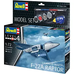 Збірна модель-копія Revell набір літак Lockheed Martin F-22A Raptor (RVL-63858) - мініатюра 8