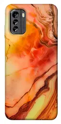 Чохол Demsky Червоний корал мармур для Nokia G60