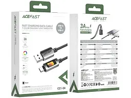 Кабель USB Type-C Acefast C21-04 USB Type-A to USB Type-C 2.0 60W 1.2m Black (6974316284673) - мініатюра 6