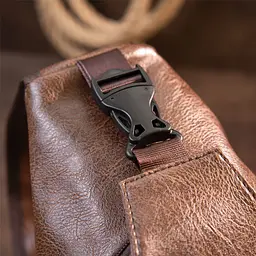 Сумка крос боді смарт зі шкірозамінника 20572 Vintage коричнева - мініатюра 9