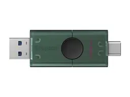 USB флеш накопичувач Kingston 128 GB DataTraveler Duo Green (DTDEG2/128GB) - мініатюра 2